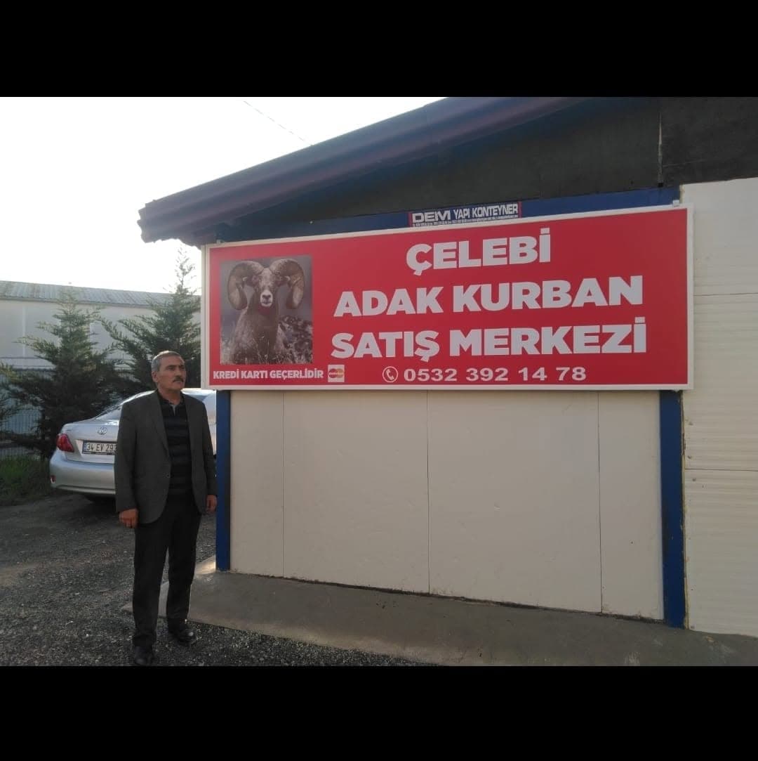 Çekmeköy Çelebi Adak Kurban tabelası
